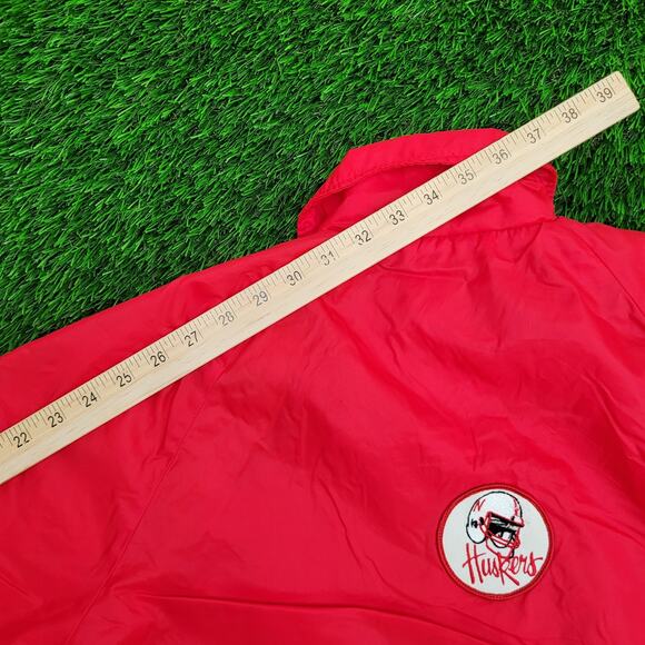 Vintage 90s University-of Nebraska Coach Jacket XL 24x28 USA - Picture 3 of 16